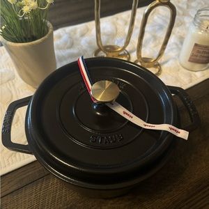 Staub ® 2.75 Qt. Matte Black Tall Round Cocotte